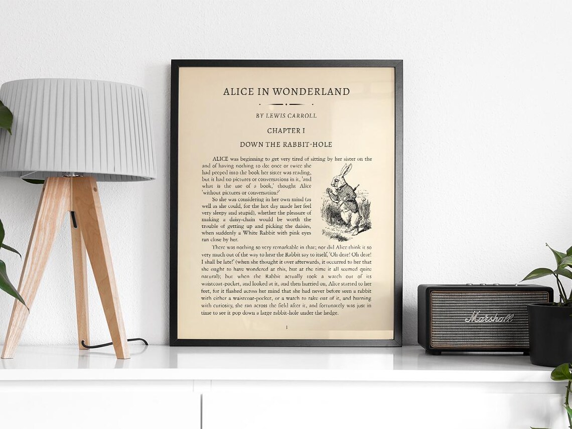 Alice In Wonderland Chapter 1 Vintage Nursery Decor - Image 2