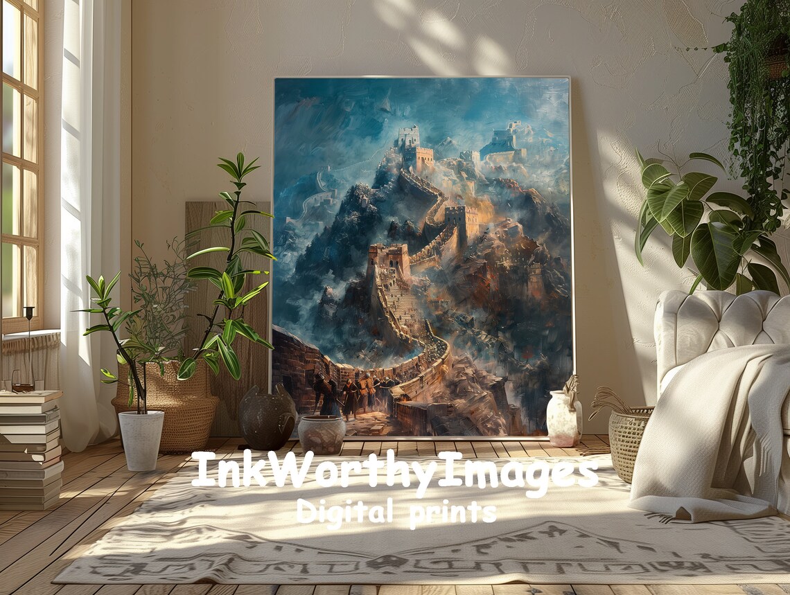Great Wall Of China Painting, Historical Landscape - Image 5