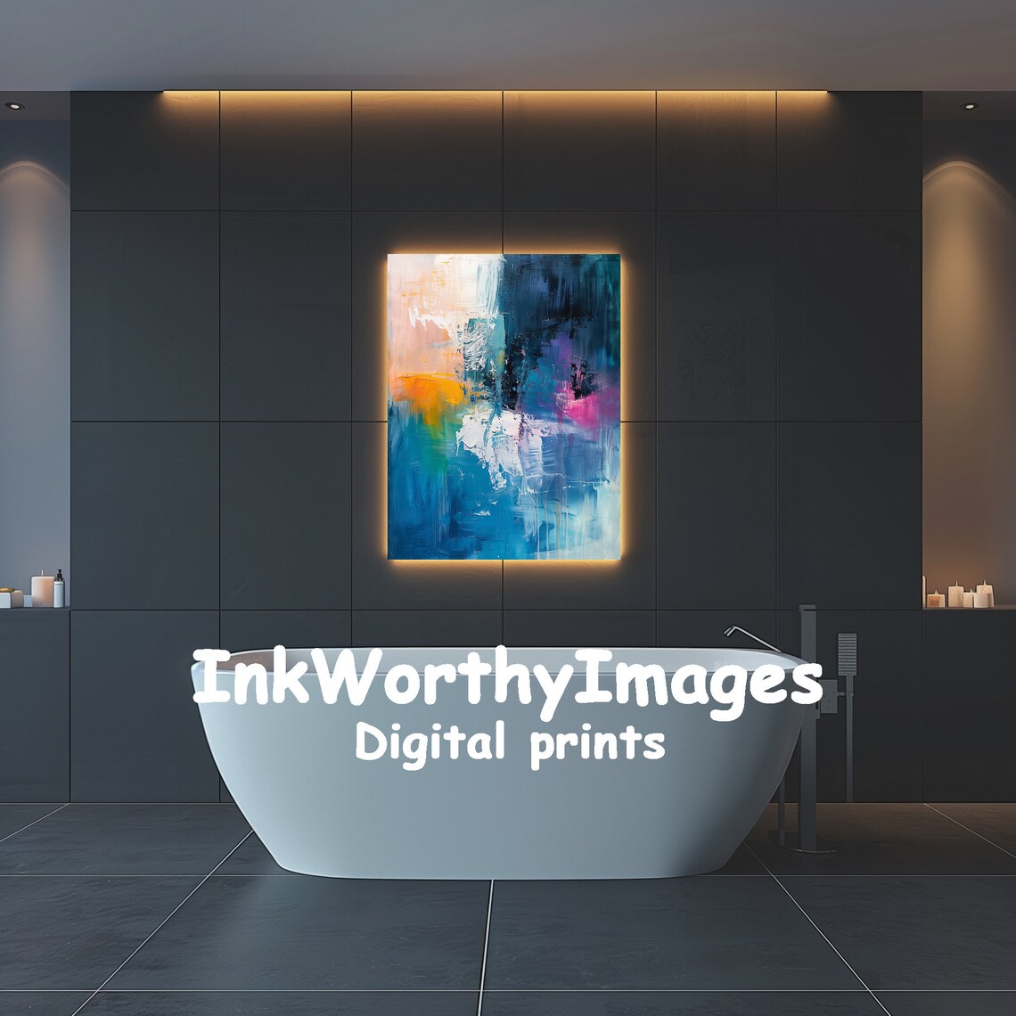 Abstract Expressionism, Dynamic Brushstroke Art Print - Image 5