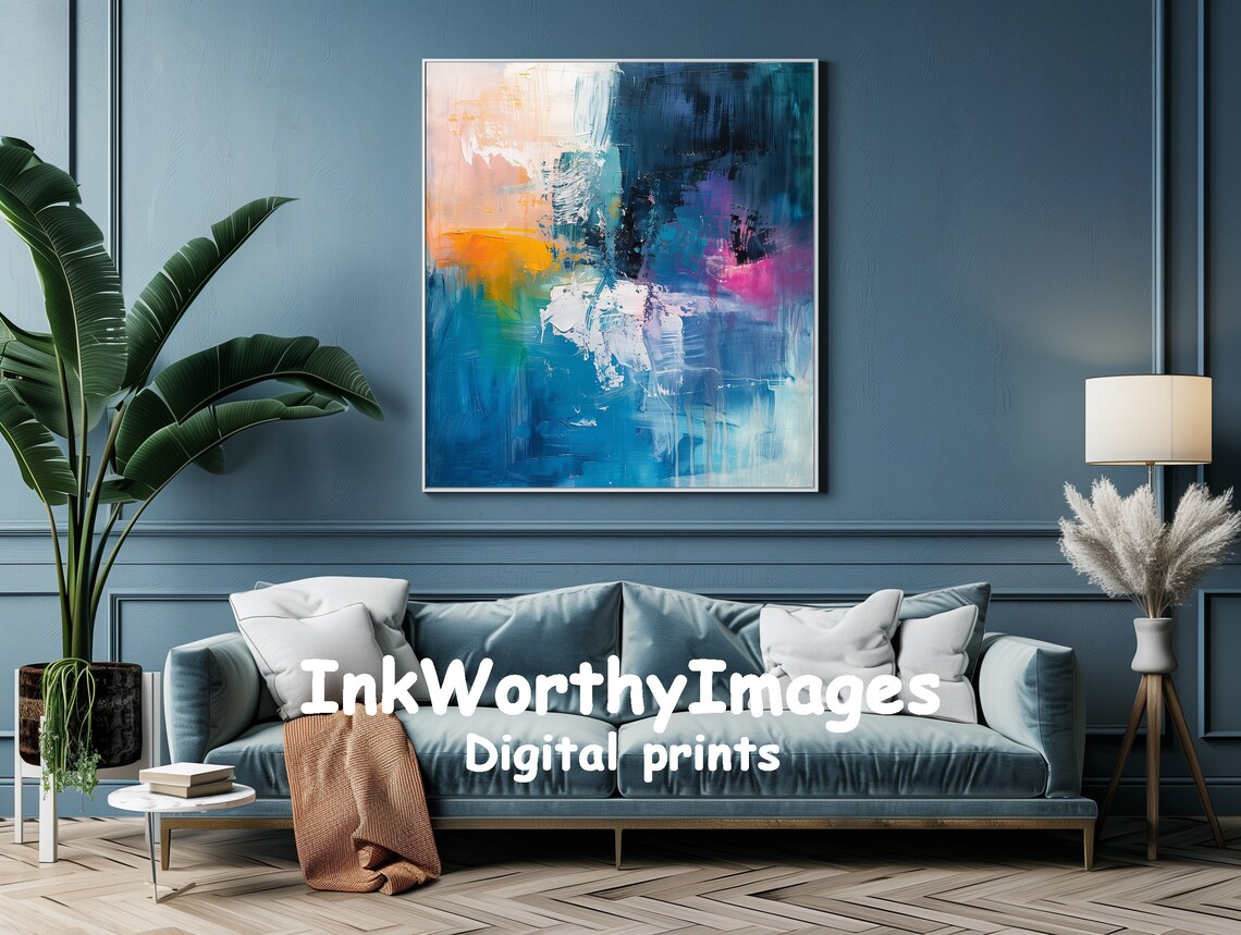 Abstract Expressionism, Dynamic Brushstroke Art Print - Image 2