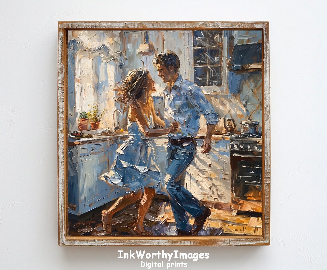 Dancing In The Kitchen, Romantic Couple Scene - Image 6
