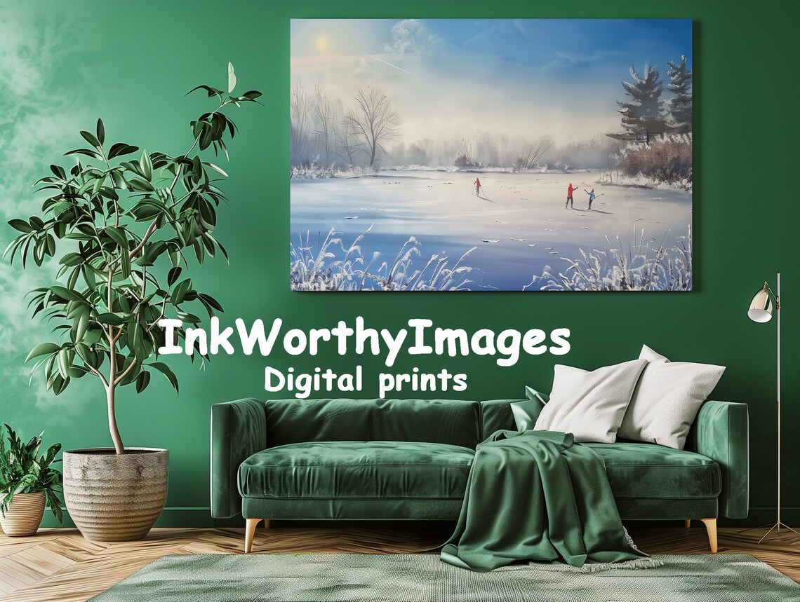 Winter Wonderland - Contemporary Travel Poster - Image 2