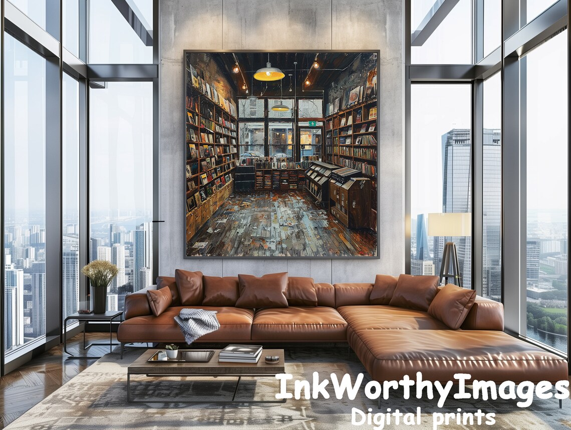 Cozy Bookstore, Vintage Bookshop Interior - Image 5
