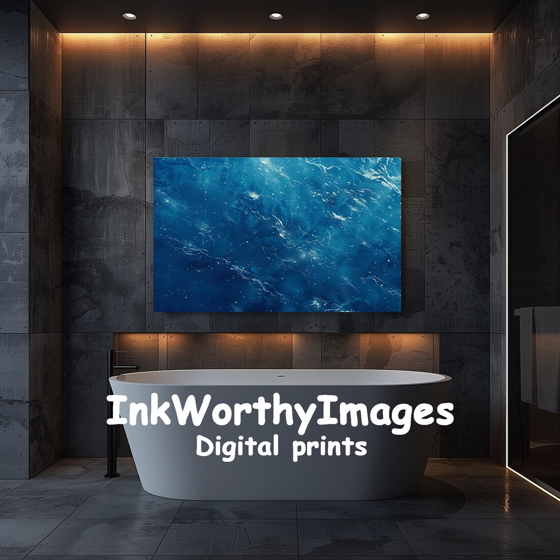 Abstract Ocean Waves, Modern Sea Art Print - Image 5