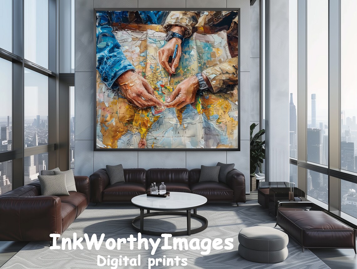 World Map Planning Travel Adventure Art, Wanderlust Decor - Image 5