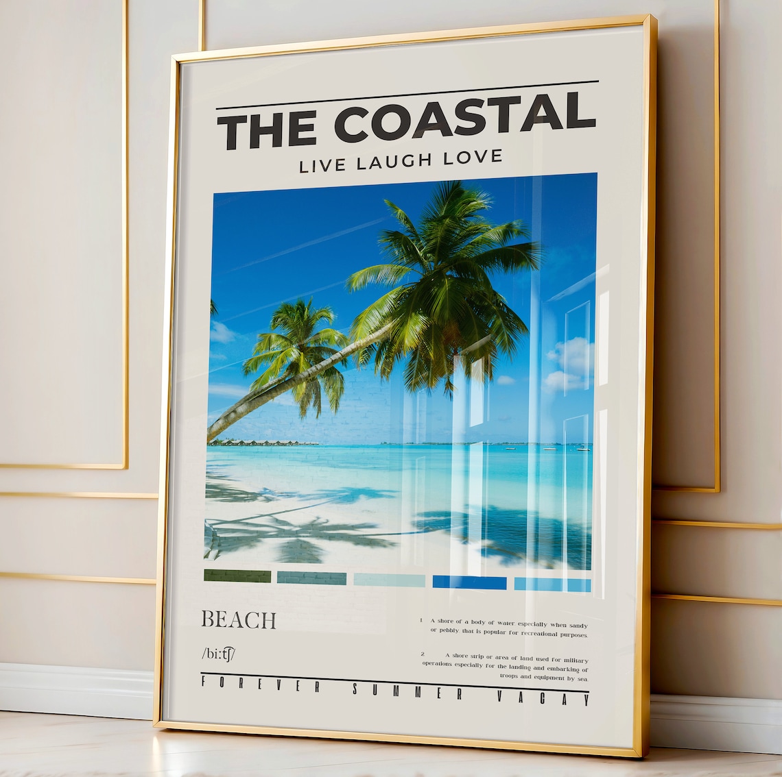 Beach Photography Definition Print, Coastal Wall Decor