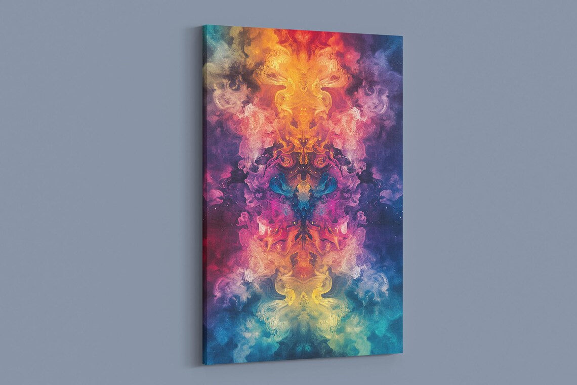 Radiant Spectrum Burst, Abstract Modern Poster