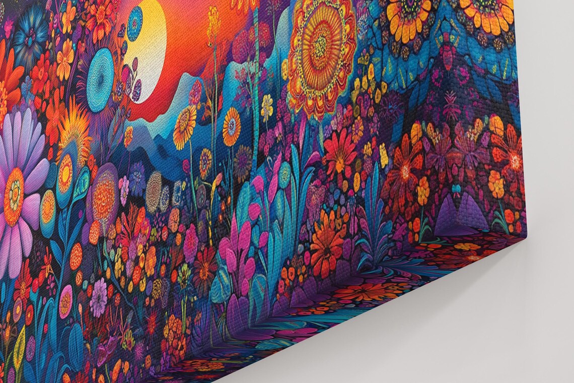 Starry Floral Night Art Print, Spring Decor - Image 4