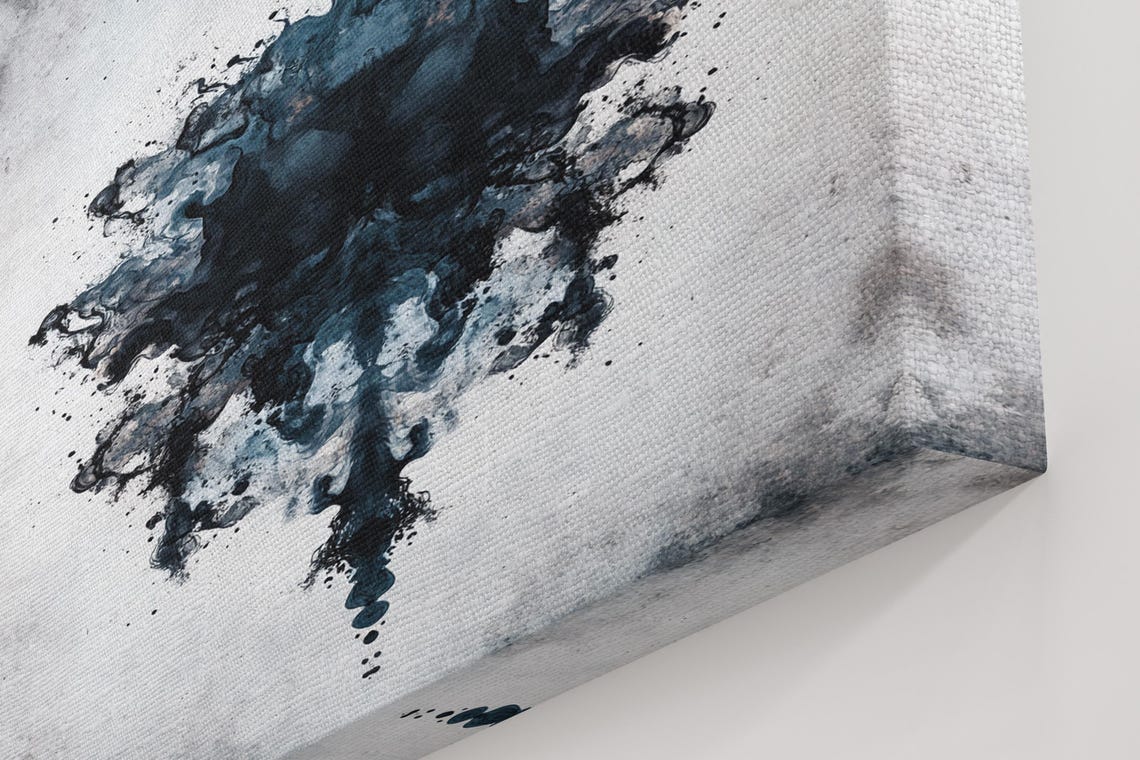Ink Splash Contrast Abstract Art Print - Image 5