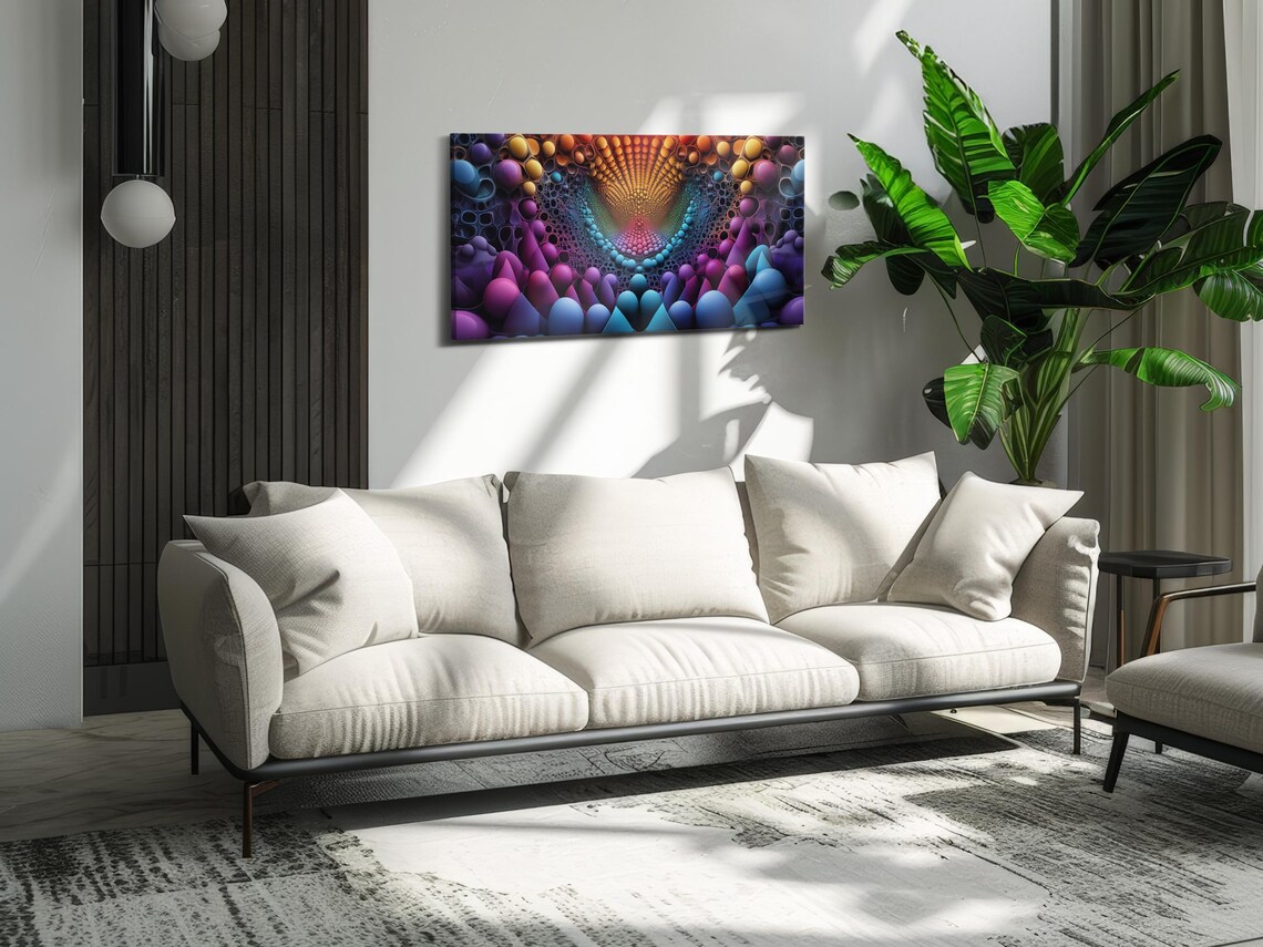 3D Bubble Design, Abstract Style Art Print - Image 3
