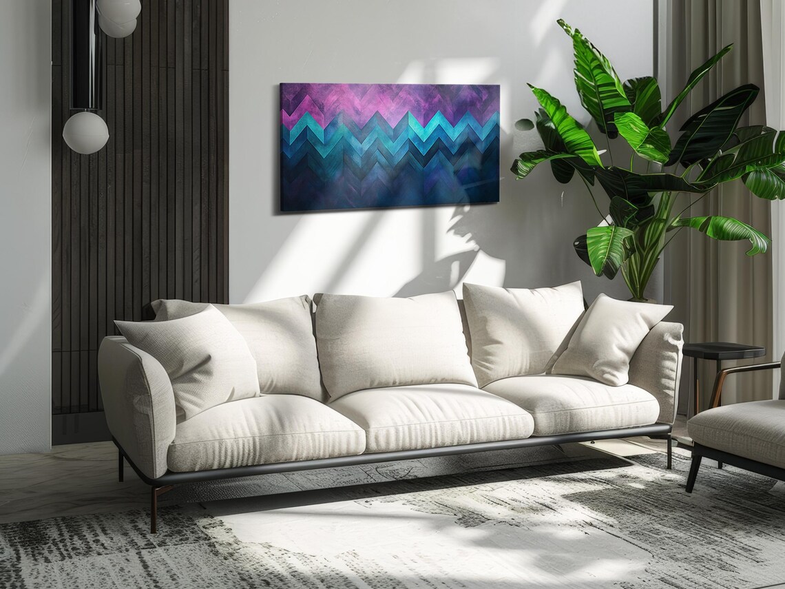 Chevron Gradient Texture - Abstract Modern - Image 3