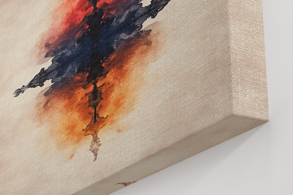 Fiery Gradient Abstract Symmetry Art Print - Image 5