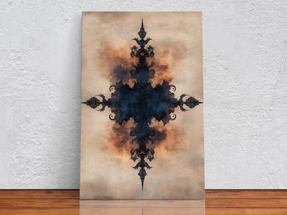 Gothic Ink Patterns Art Print