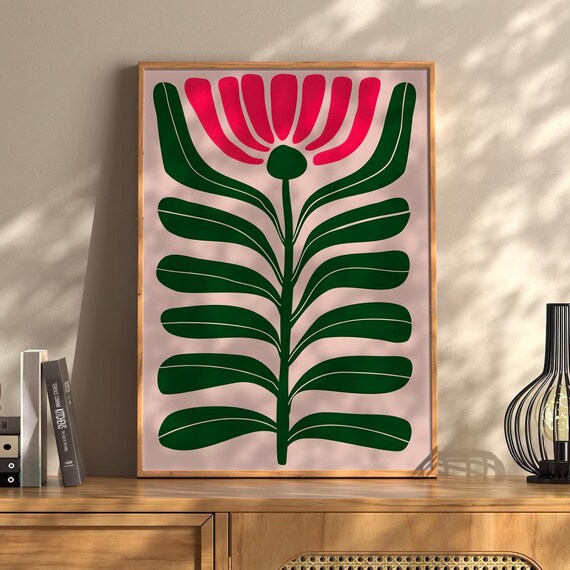 Henri Matisse Flower Boho Style Exhibition Poster Eclectic Prints Gallery Wall Art Retro Trendy Instant