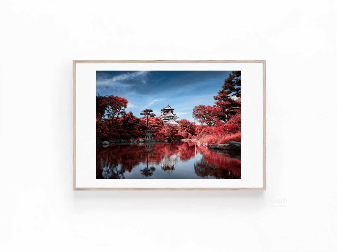 Osaka Castle Photograph Castles Japan Photos Japan Cityscape Photos Urban Photography Art Print For Instant