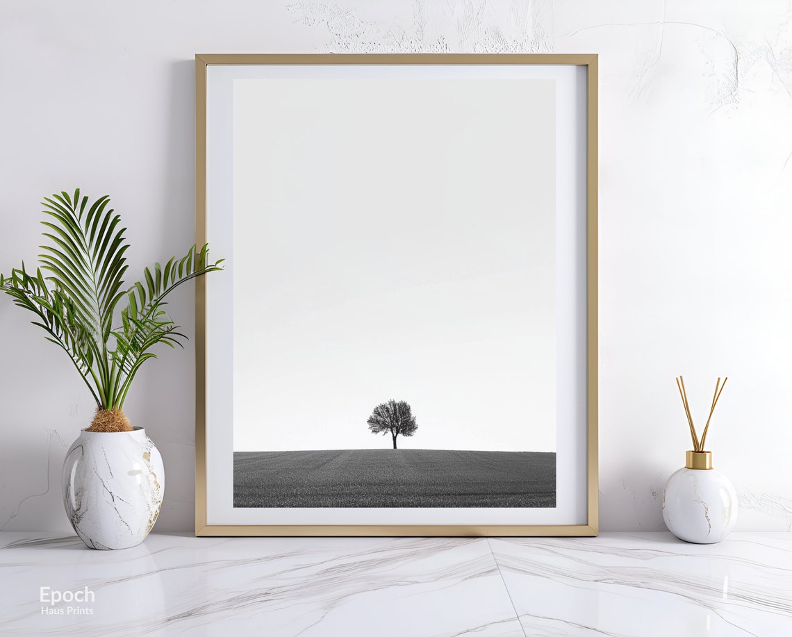 Black And White Photograph Of Tree Wall Arts Large Posters Tree Photos Scenic Photo Print Instant - Image 3
