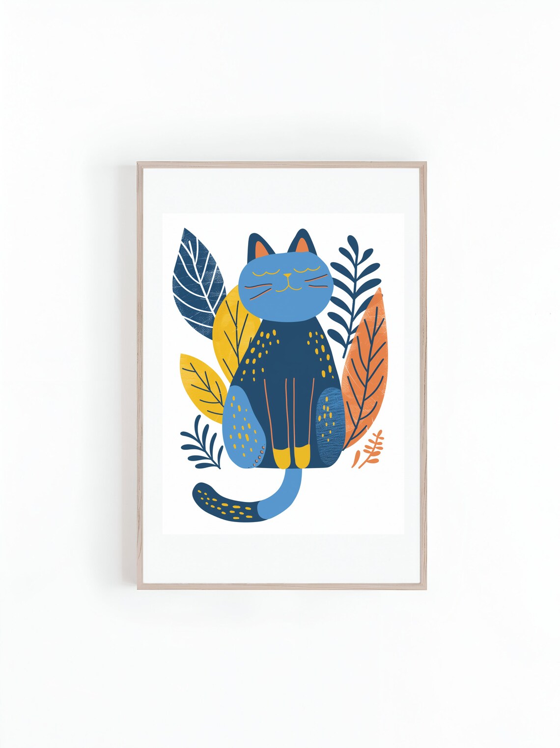 Cat Drawings, Children's Room Nursery Art - Image 2