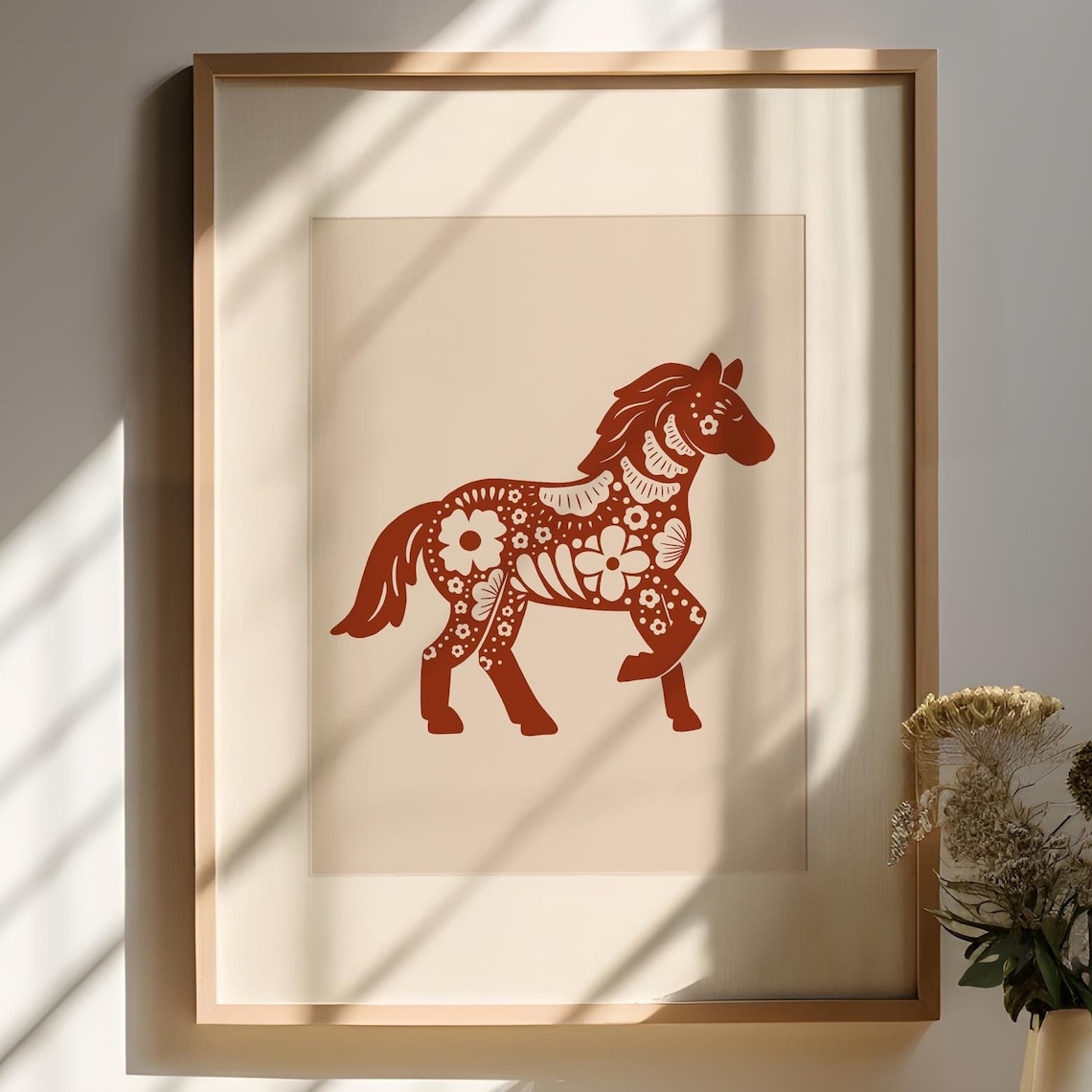 Year Of The Horse Chinese Zodiac Art Print