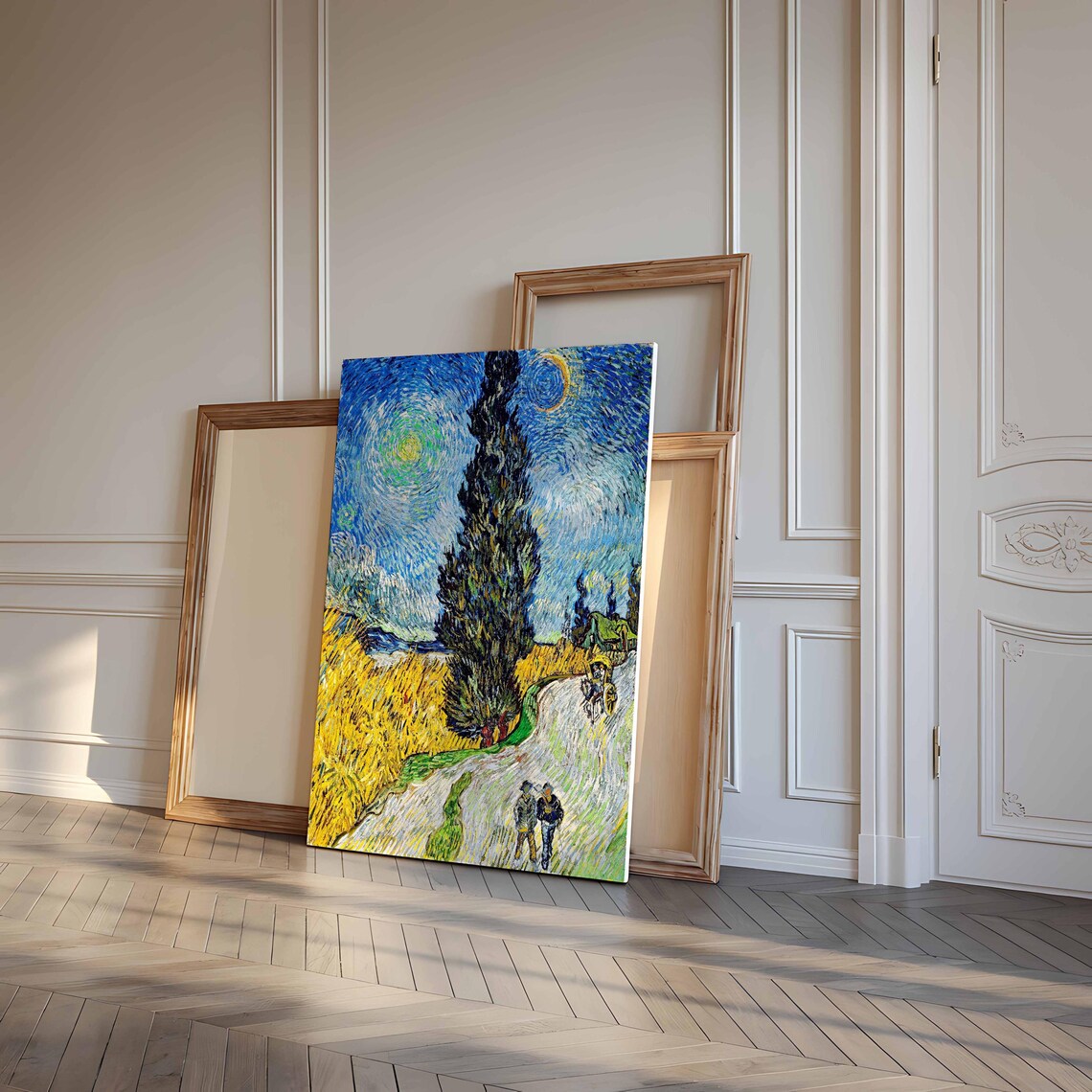 Van Gogh Night Landscape, Moody Sky Art Print - Image 3
