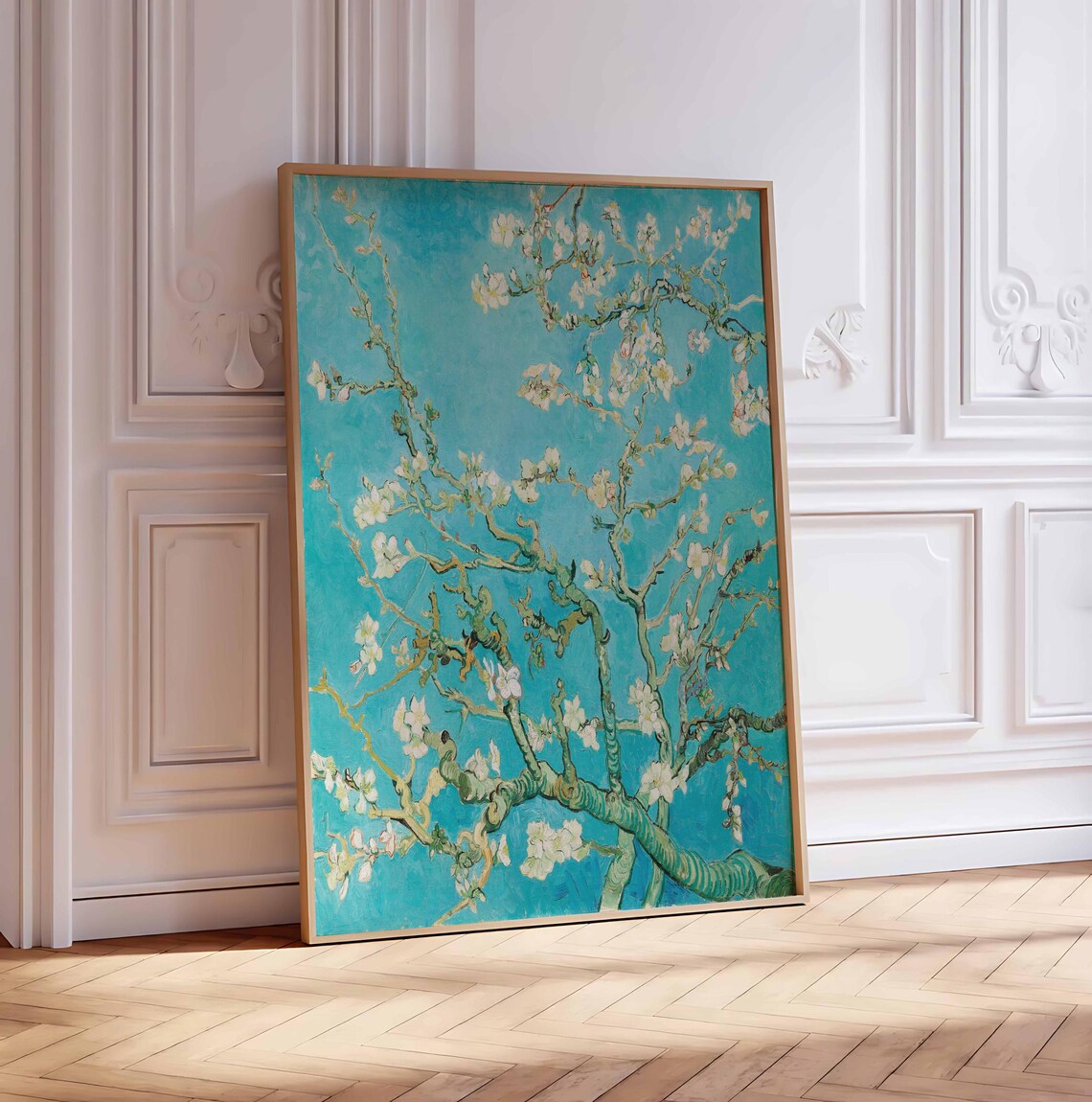 Van Gogh Blossoming Almond Tree, Floral Art Print