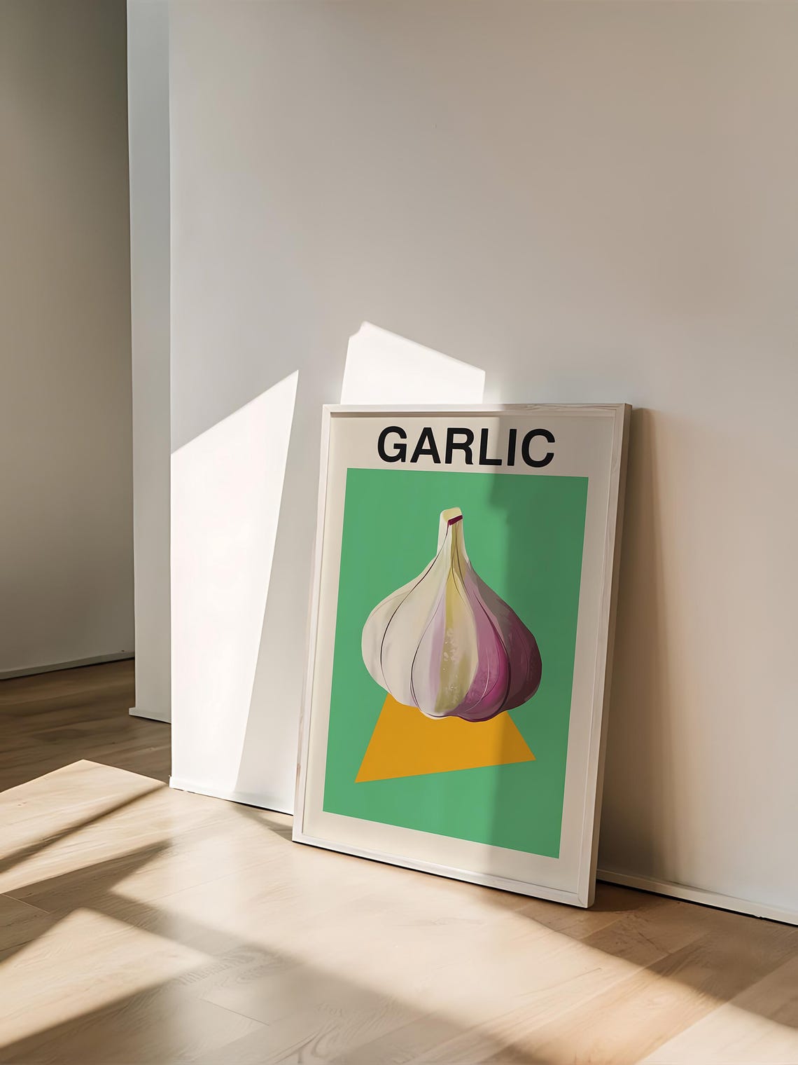 Garlic Vegetable Art Print Farmhouse Kitchen Wall Decor Rustic Food Illustration Culinary Wall Decor Vintage Kitchen Art - Image 3