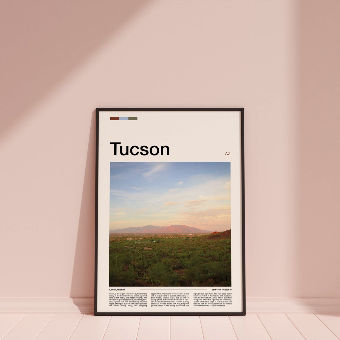 Tucson Arizona Sonoran Desert Saguaro Vista Photography Poster - Image 4