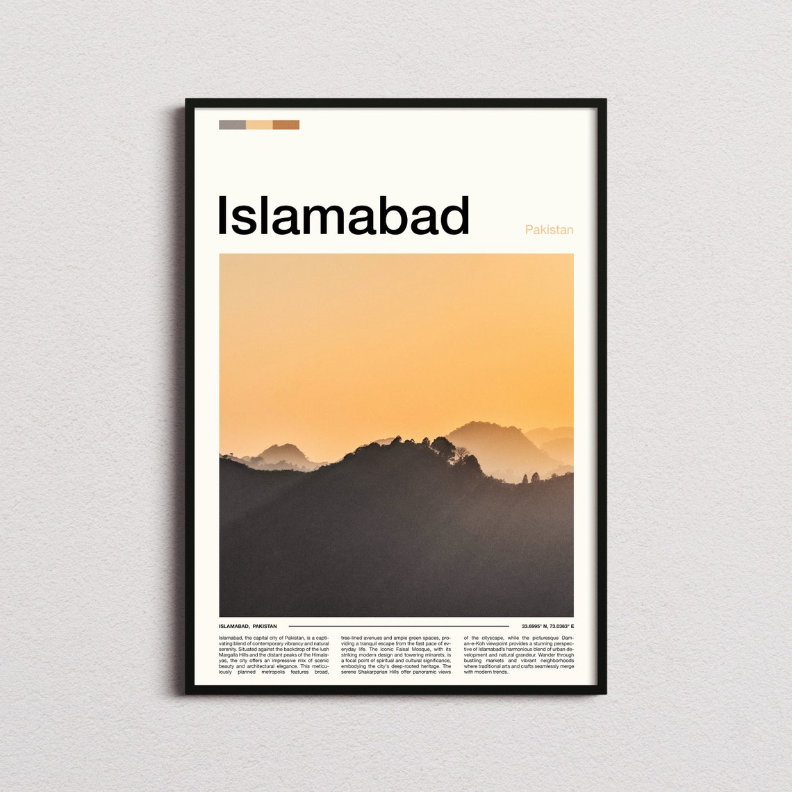 Islamabad Print Islamabad Poster Islamabad Wall Art Islamabad Art Print Islamabad Photo Pakistan Print Pakistan Art