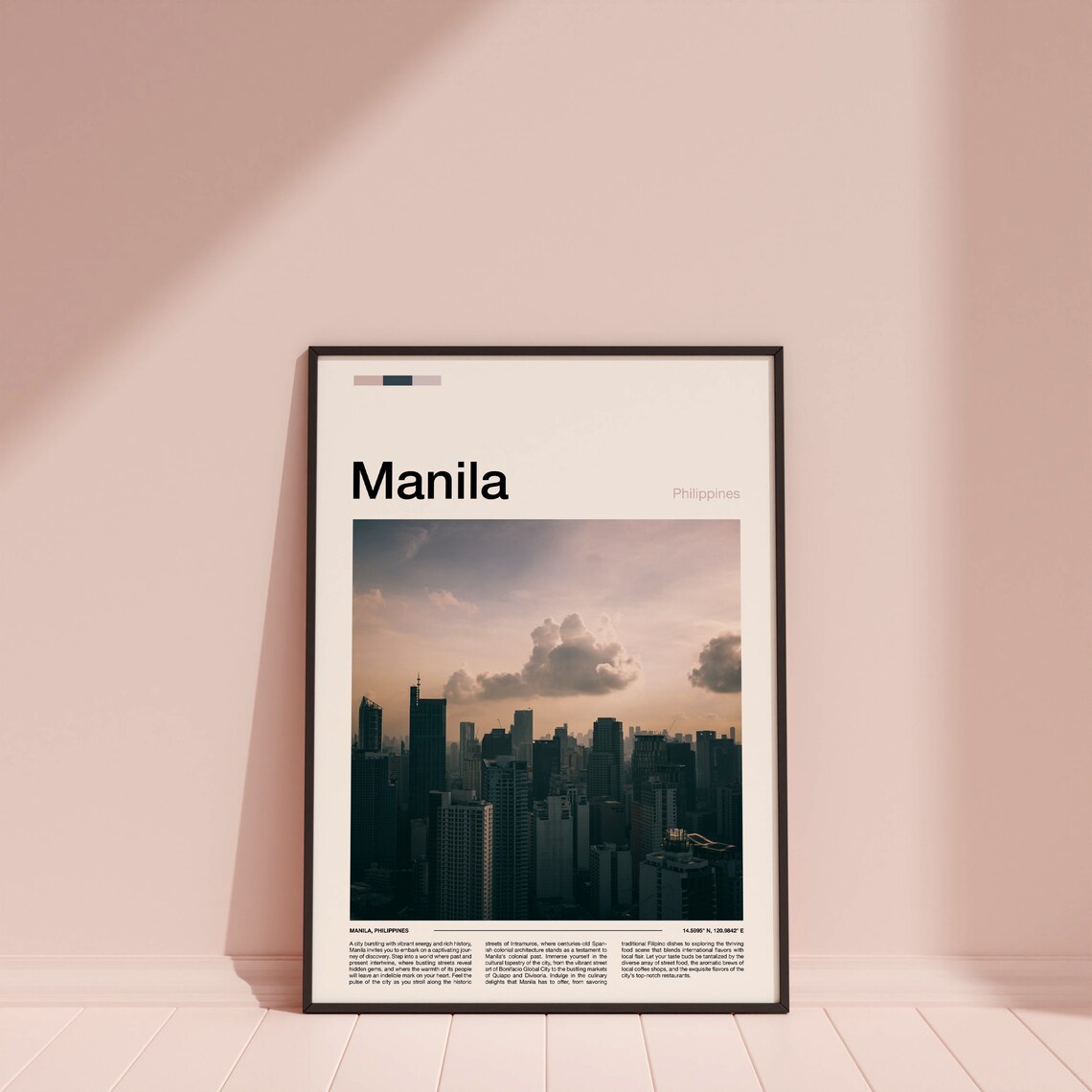 Manila Philippines Skyline Towers Dusk Cityscape Photography Poster - Image 4