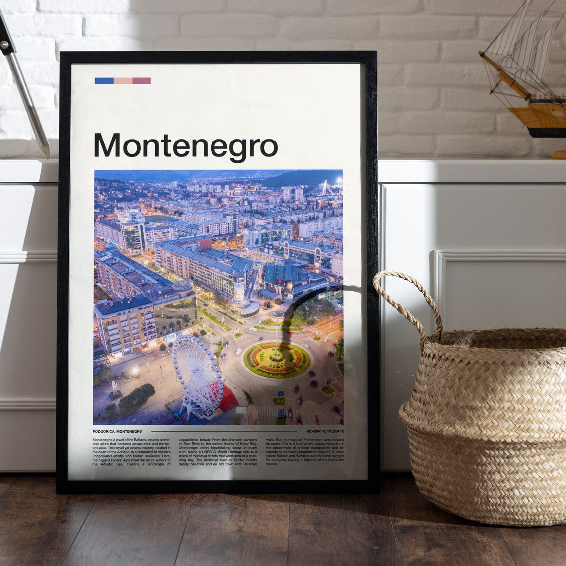 Montenegro Print Montenegro Poster Montenegro Wall Art Montenegro Art Print Montenegro Gifts Travel Poster Traveler Gifts - Image 5