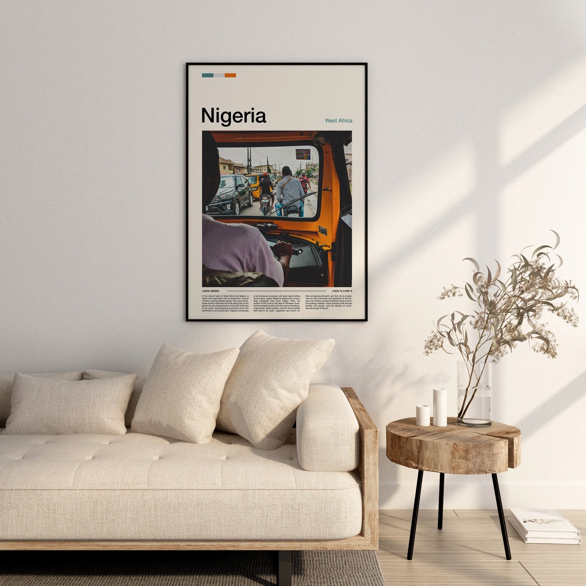 Nigeria Print Nigeria Poster Nigeria Wall Art Nigeria Art Print Nigeria Photo - Image 2