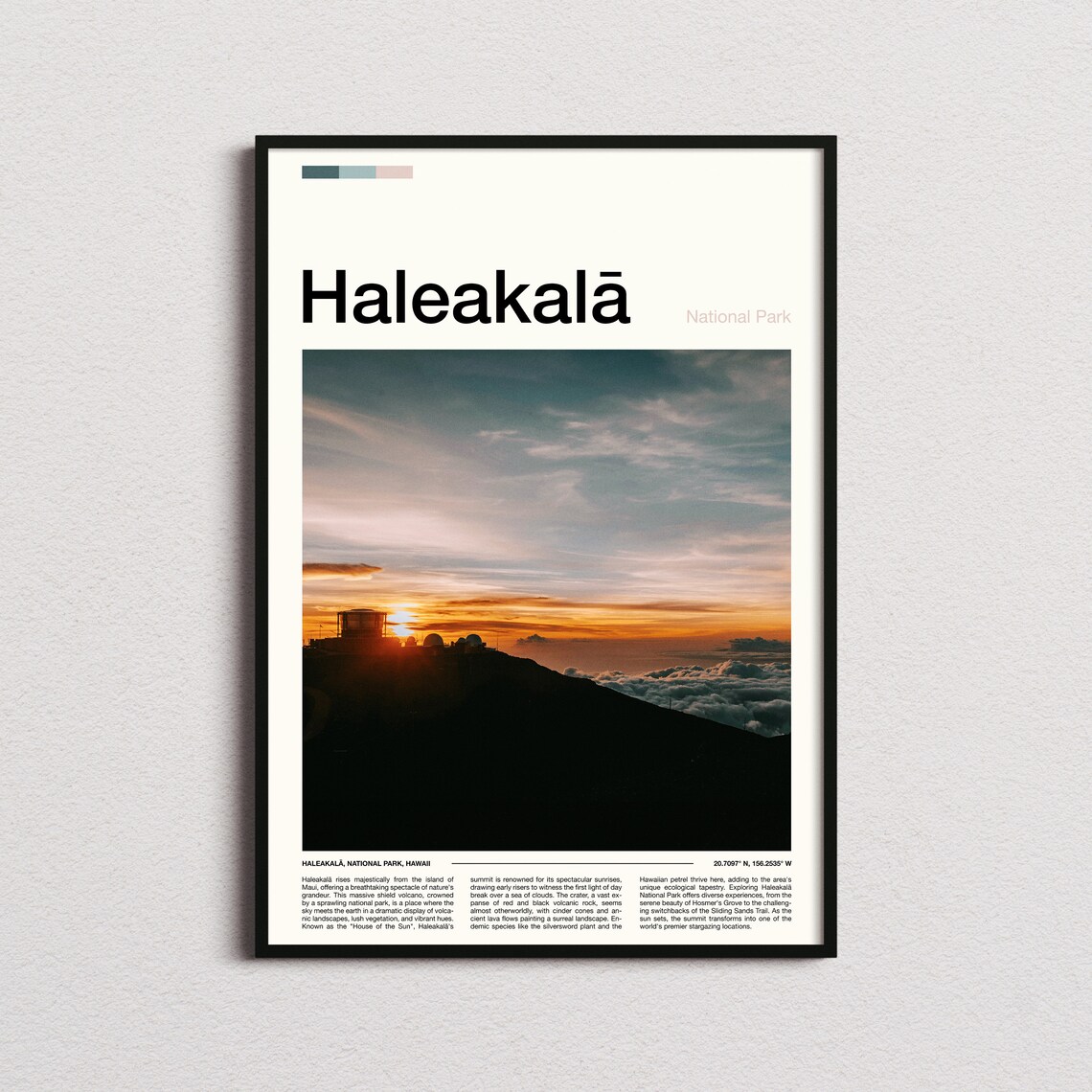 Haleakala Hawaii National Park Sunrise Above Clouds Photo Poster