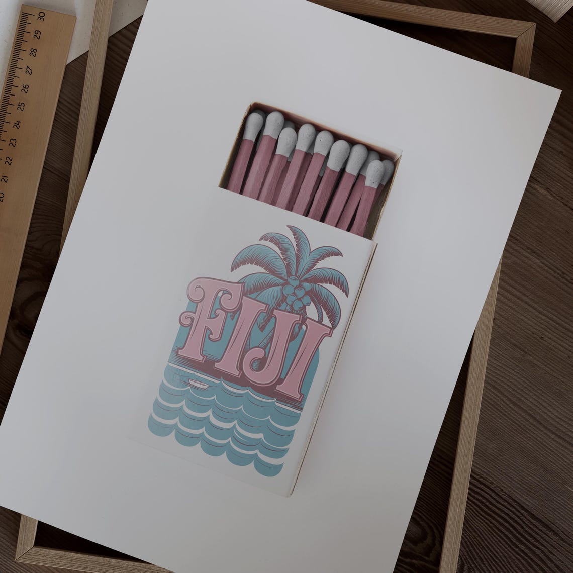Fiji Matchbox Print Fiji Print Fiji Poster Fiji Wall Art Fiji Art Print Fiji Gifts - Image 2