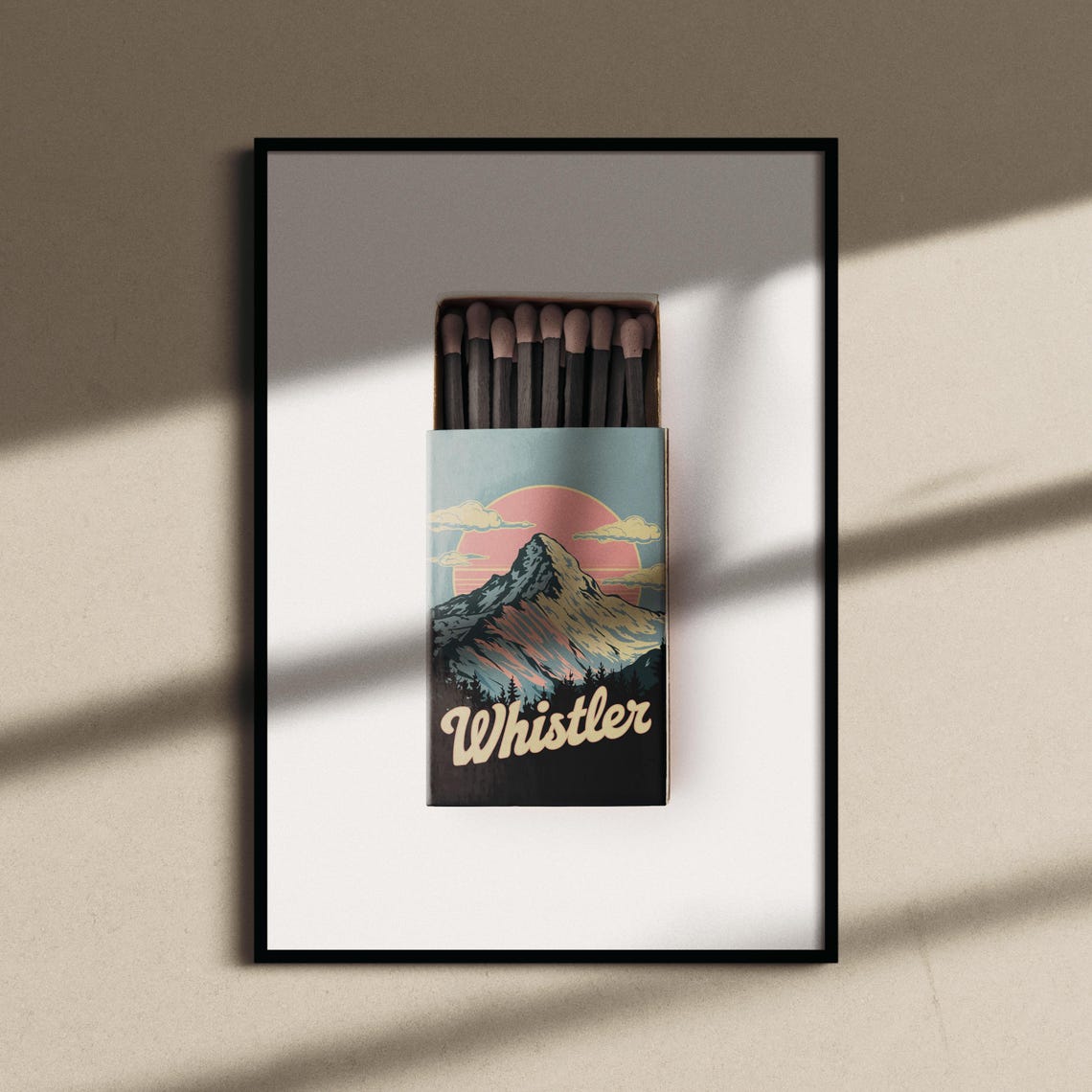 Whistler Matchbox Print Whistler Print Whistler Poster Whistler Wall Art Whistler Art Print Whistler Gifts - Image 2