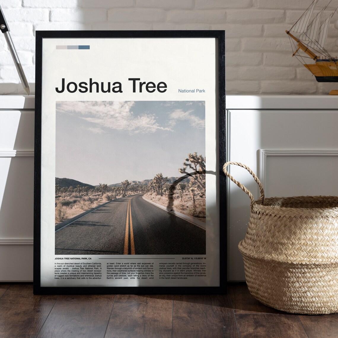 Joshua Tree National Park California Desert Road Scenic Poster - Image 5