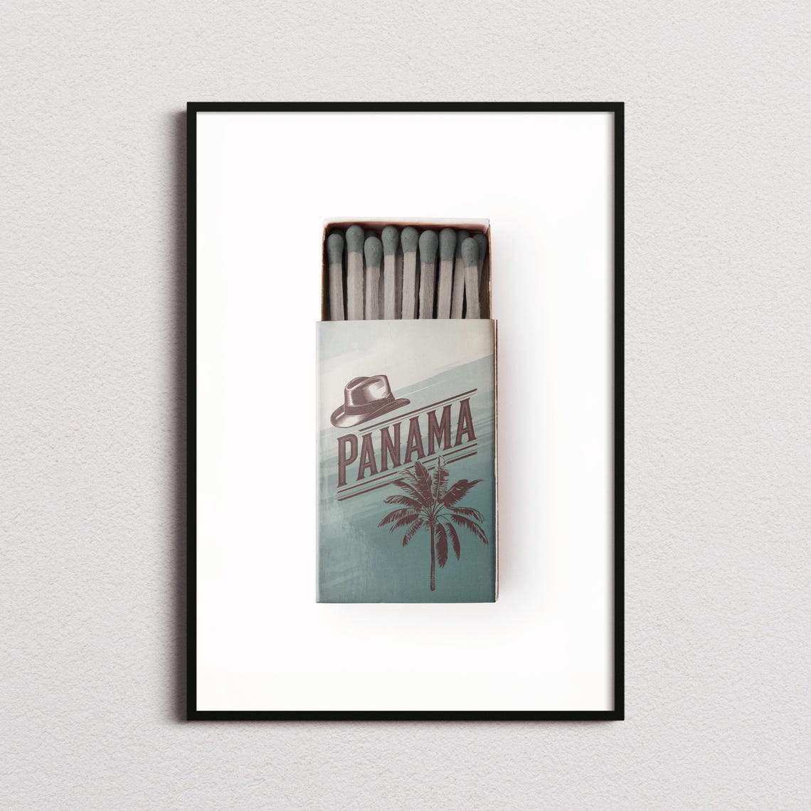 Panama Matchbox Print Panama Print Panama Poster Panama Wall Art Panama Art Print Panama Gifts