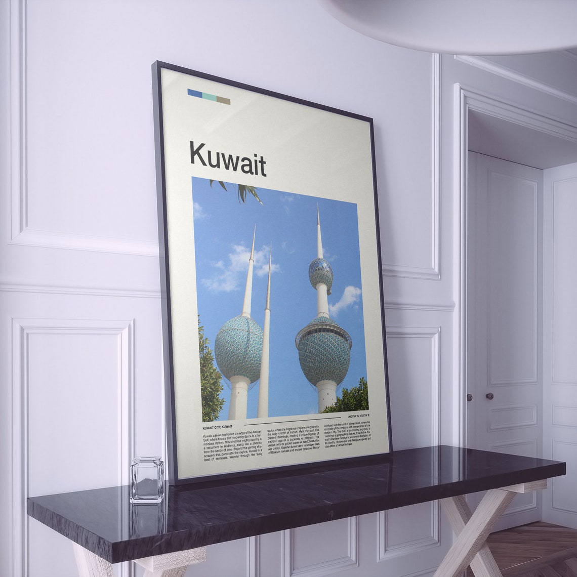Kuwait Print Kuwait Poster Kuwait Wall Art Kuwait Art Print Kuwait Photo Travel Poster Traveler Gift Travel Gifts - Image 2