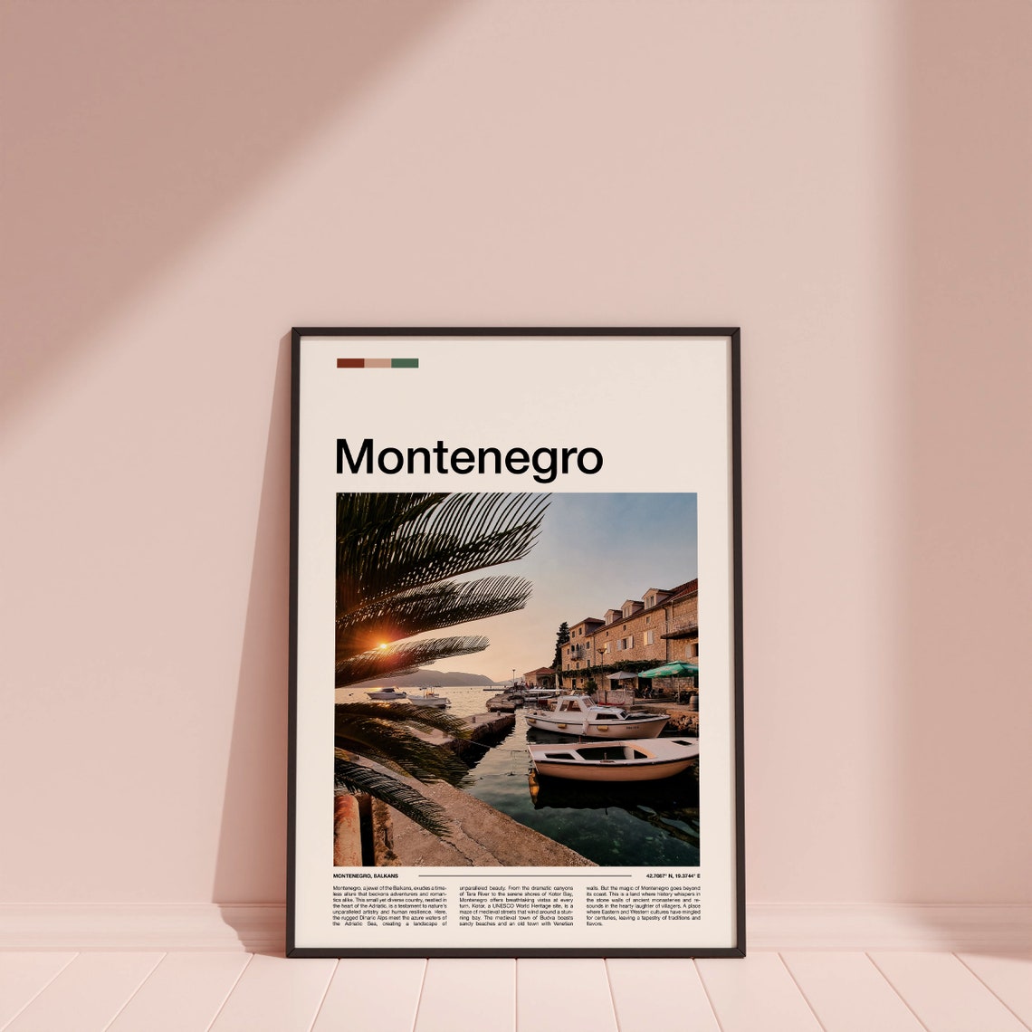 Montenegro Print Montenegro Poster Montenegro Wall Art Montenegro Art Print Montenegro Gifts Travel Poster Traveler Gifts - Image 4