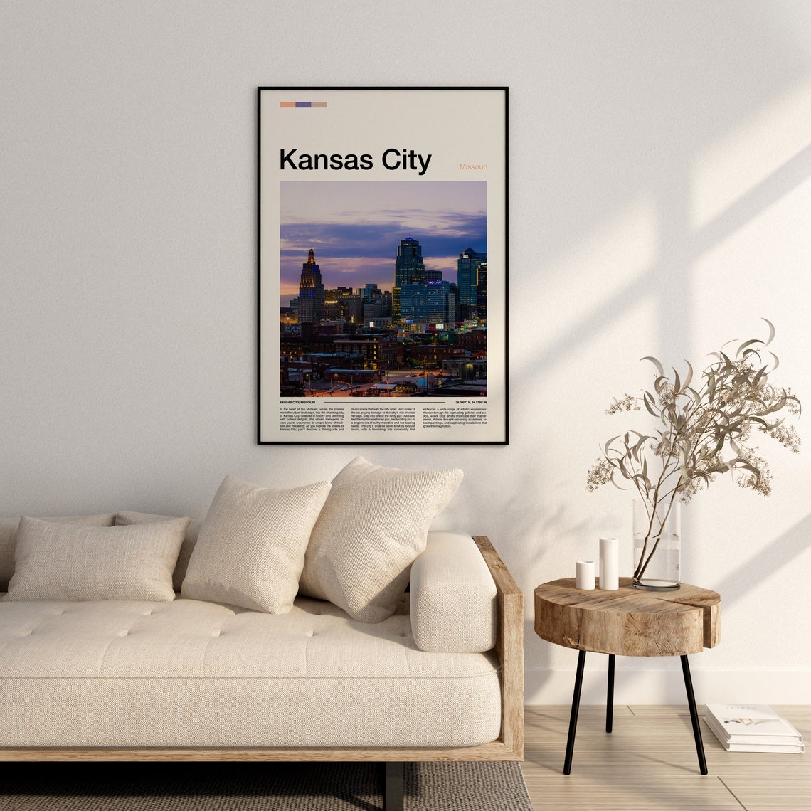 Kansas City Print Kansas City Poster Kansas City Wall Art Missouri Art Print Kansas City Photo - Image 3