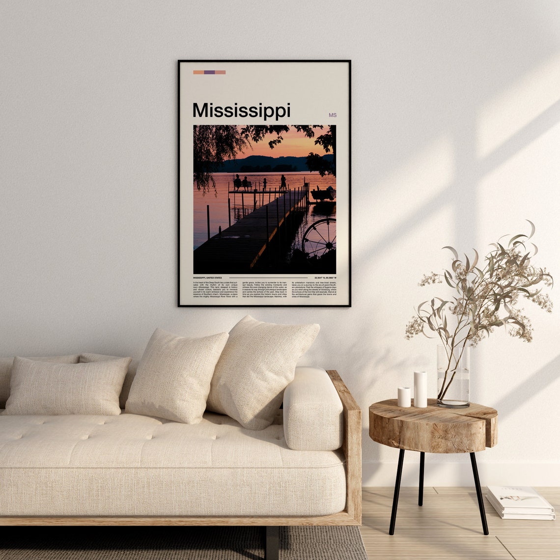 Mississippi Print Mississippi Poster Mississippi Wall Art Mississippi Art Print Mississippi Photo - Image 3