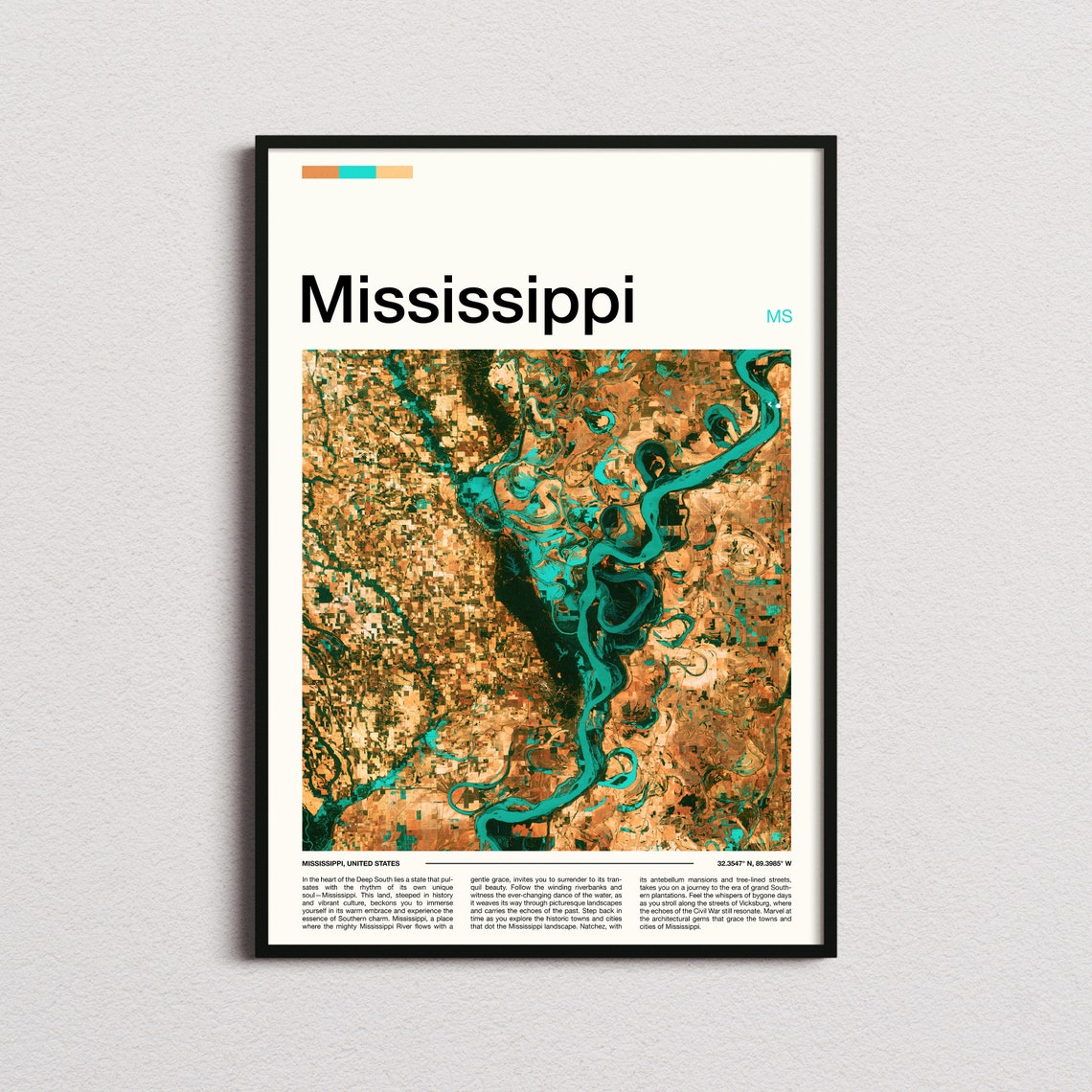 Mississippi Print Mississippi Poster Mississippi Wall Art Mississippi Art Print Mississippi Photo