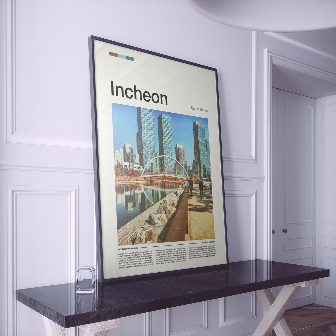 Incheon Print Incheon Poster Incheon Wall Art South Korea Art Print Incheon Photo Travel Poster Traveler Gifts - Image 2