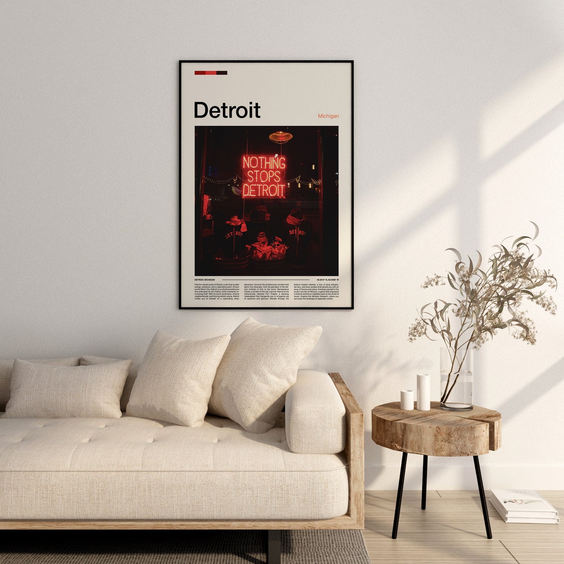 Detroit Print Detroit Poster Detroit Wall Art Detroit Art Print Detroit Photo - Image 3