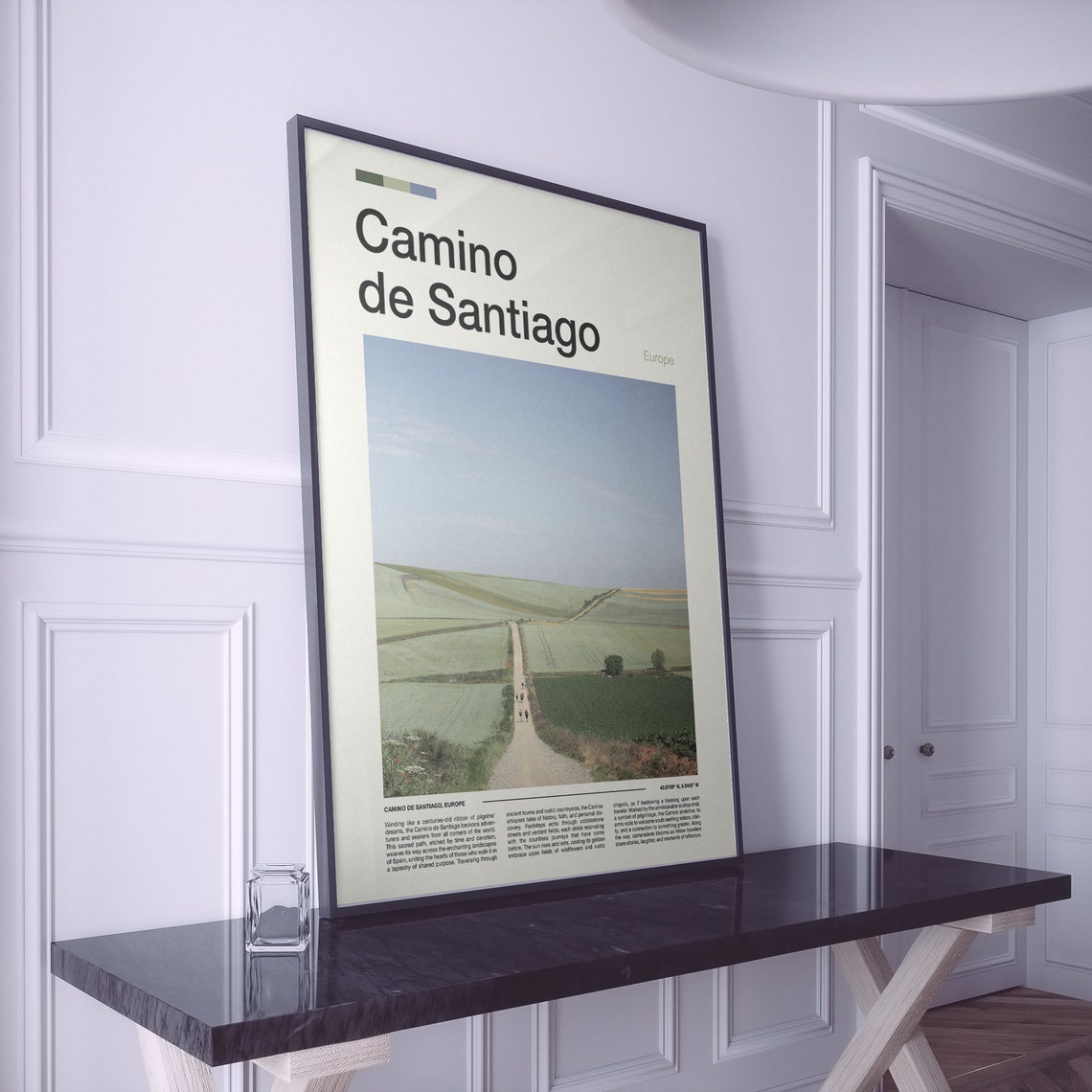 Camino De Santiago Print Camino De Santiago Poster Camino De Santiago Wall Art Camino De Santiago Art Print Camino De Santiago Photo - Image 2