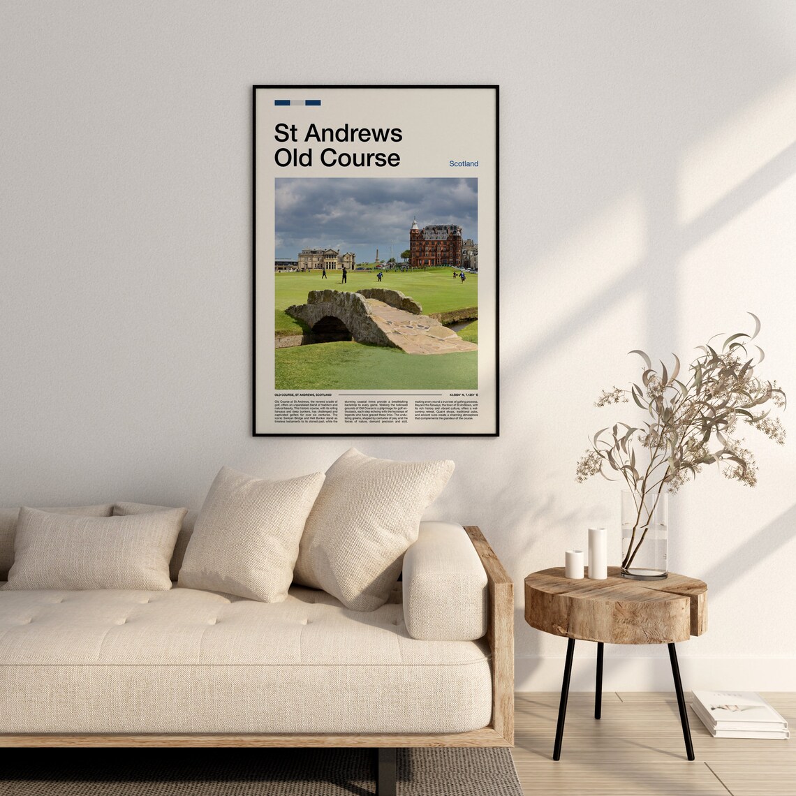 St Andrews Old Course Scotland Golf Links Swilcan Bridge Poster - Image 4