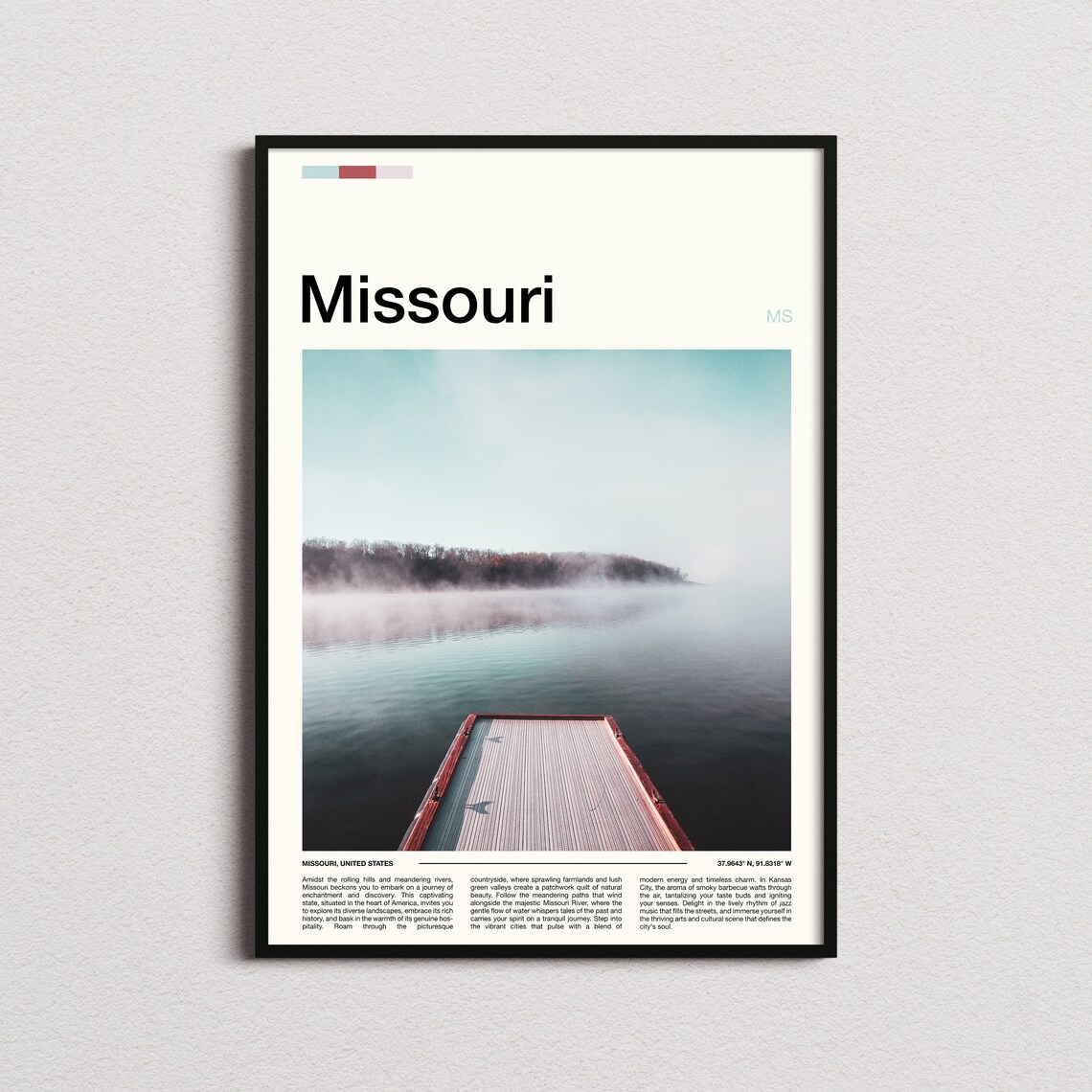 Missouri Print Missouri Poster Missouri Wall Art Missouri Art Print Missouri Photo