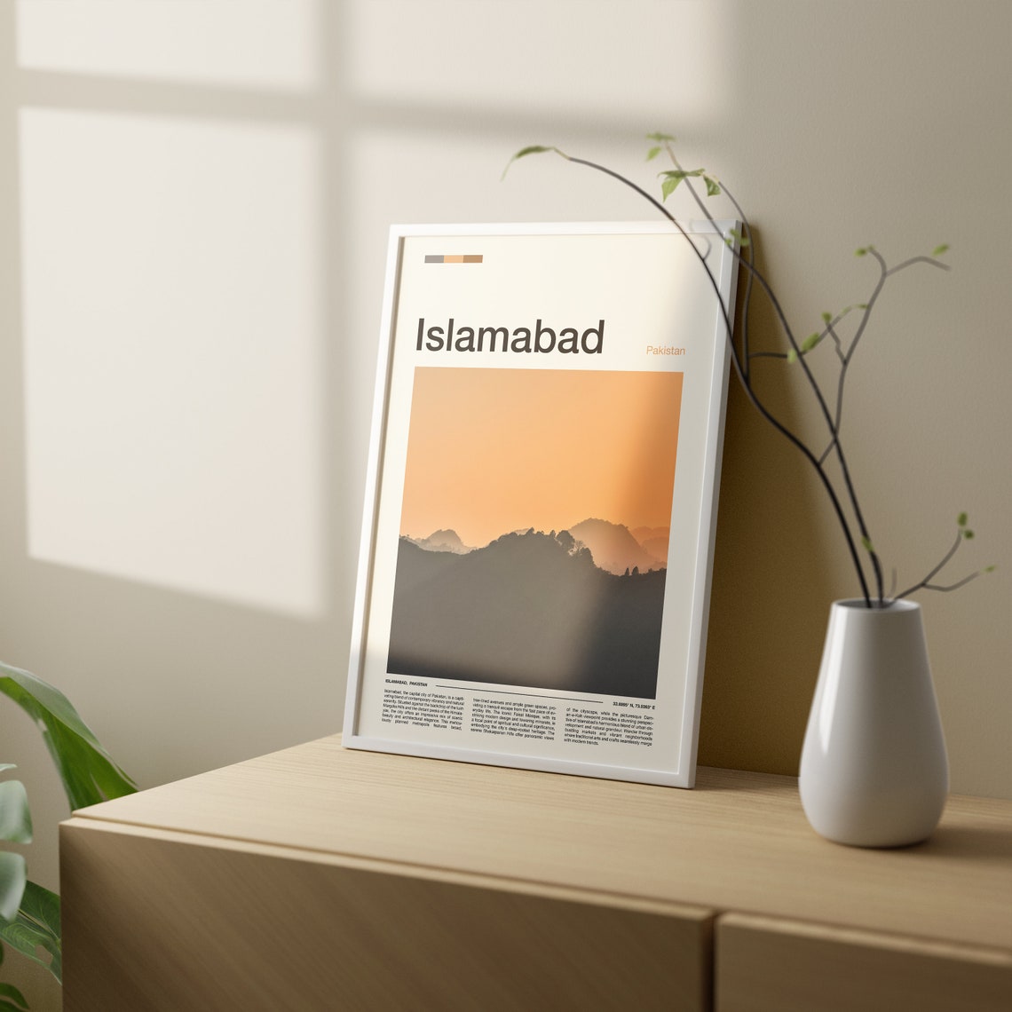 Islamabad Print Islamabad Poster Islamabad Wall Art Islamabad Art Print Islamabad Photo Pakistan Print Pakistan Art - Image 2