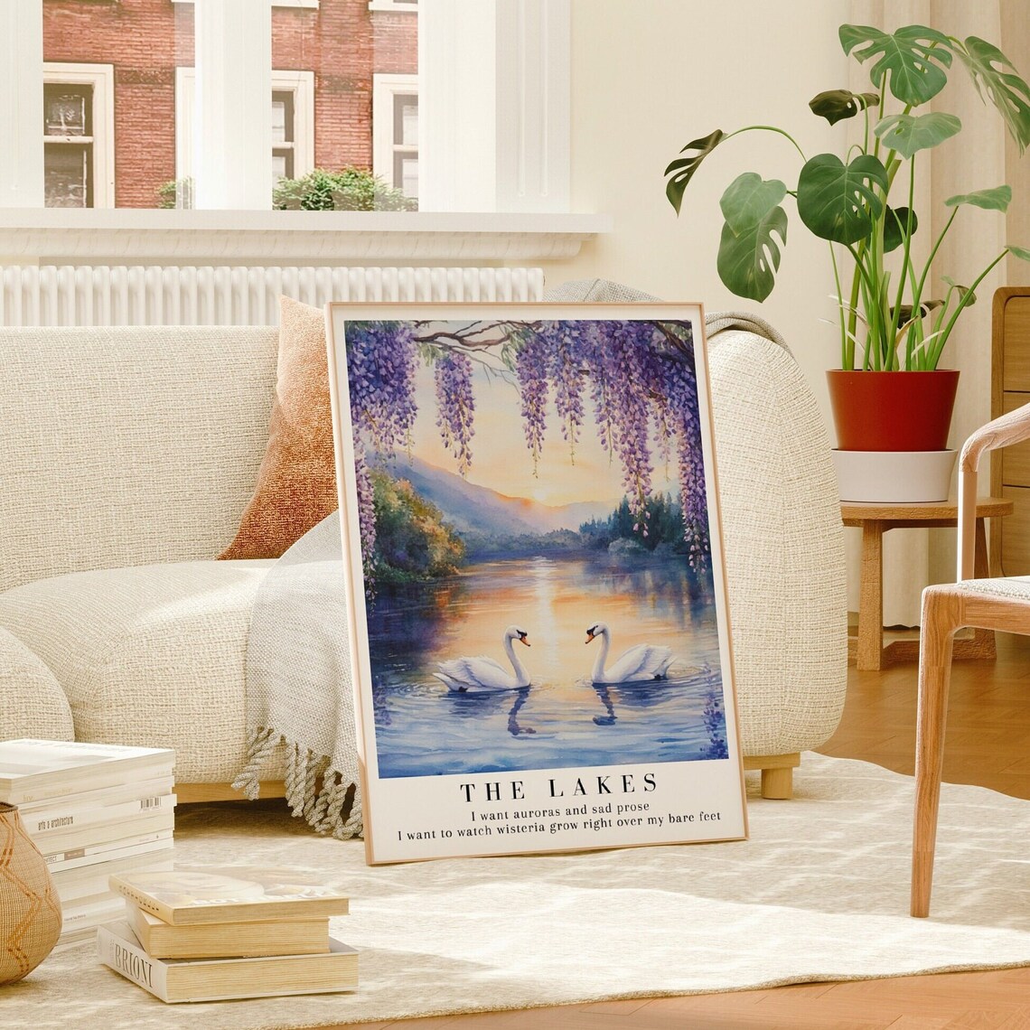 Lakes Watercolor Swan Art Print, Folklore Album - Image 2
