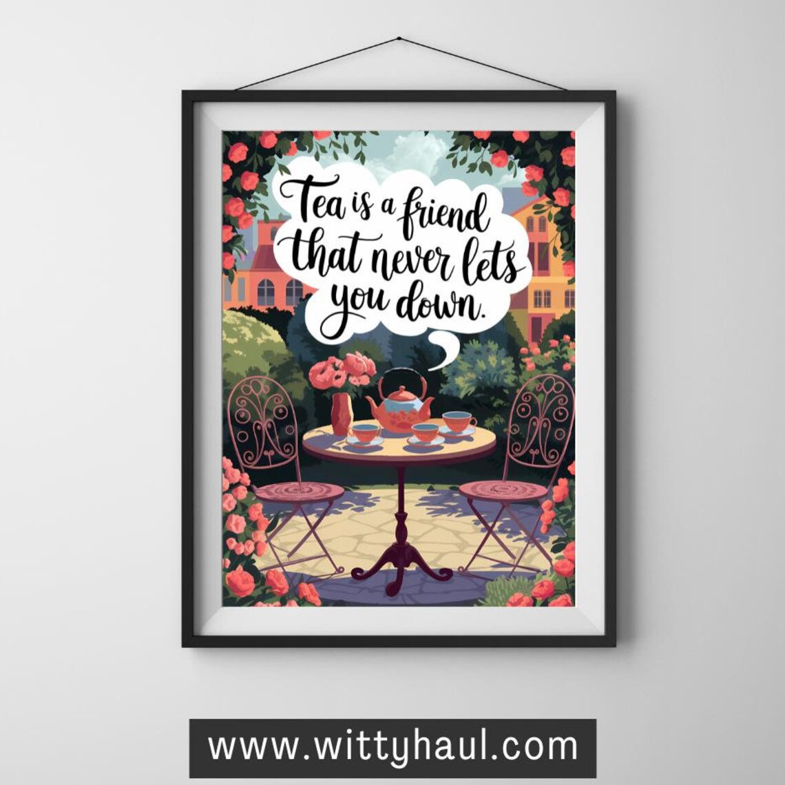 Tea Humour Tea Decor Art Print, Tea Lover Gift