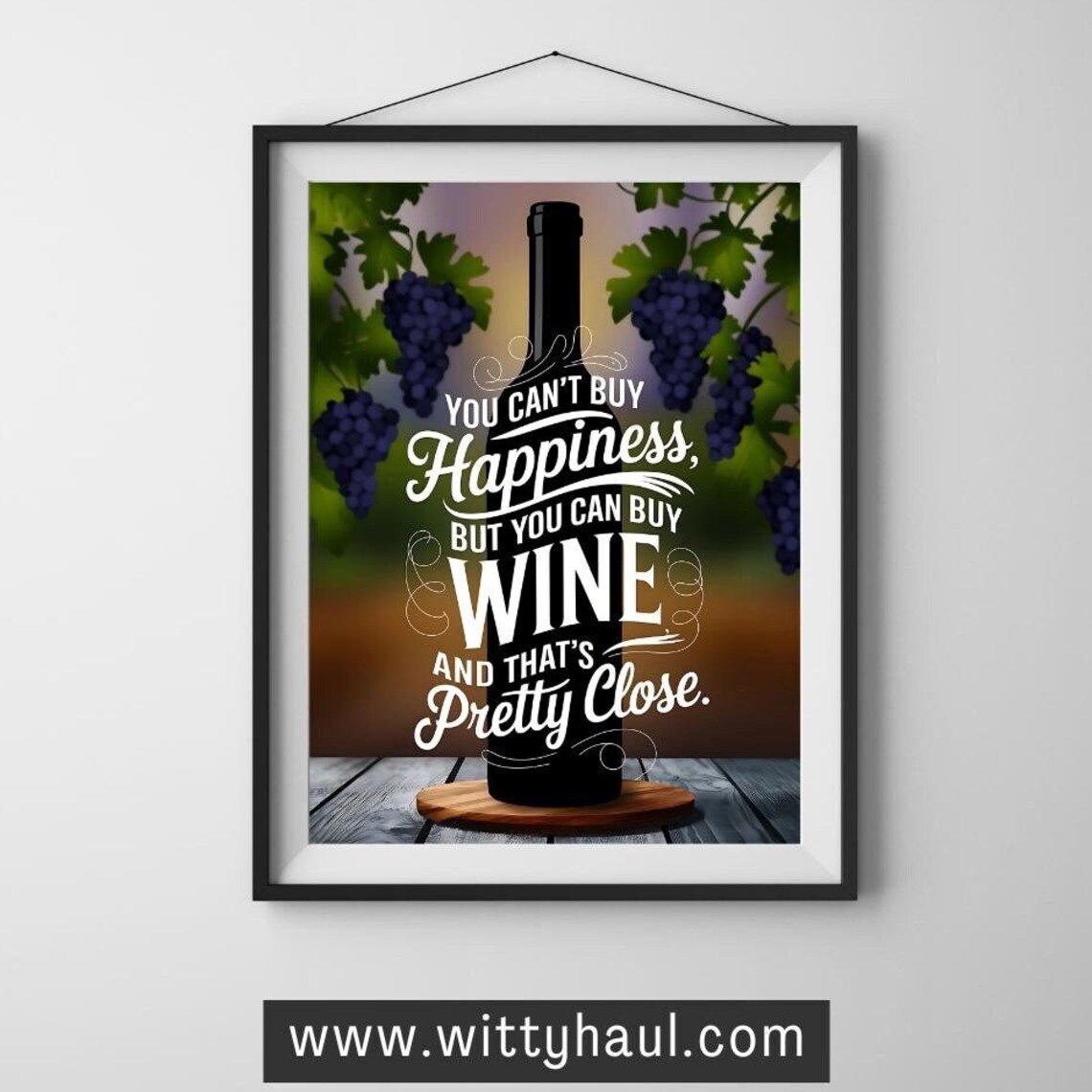 Wine Quote, Modern Wine Poster