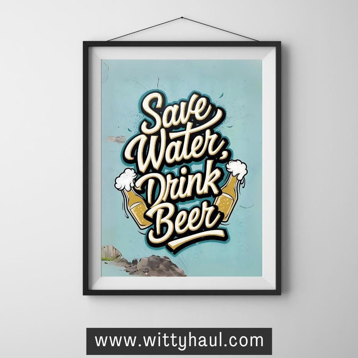 Beer Humor Poster, Beer Lovers Gift